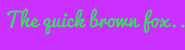 Image with Font Color 45D16E and Background Color CA30FF